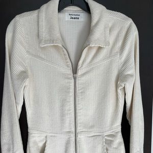 Reformation Carolina Ivory Corduroy jumpsuit